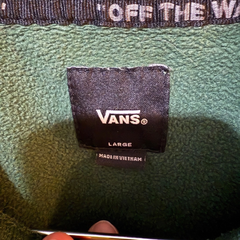 Vans Men's Crewneck Sweater in Forest Green - Picture 2 of 3